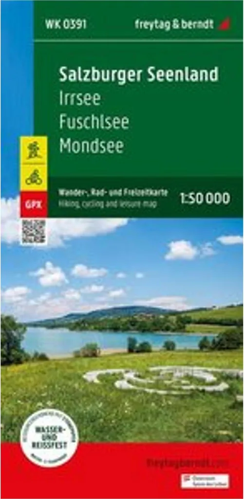 Région des lacs de Salzbourg : Carte 1:50.000 pour Rando et Cyclisme