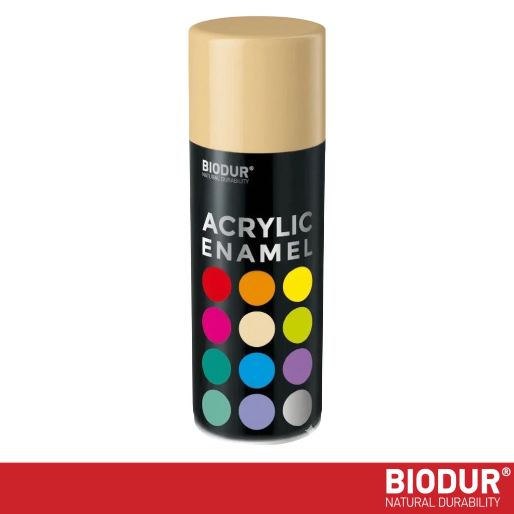 BIODUR Acrylverf - Beige RAL 1001 – 400 ML – Spuitbus Productafbeelding 