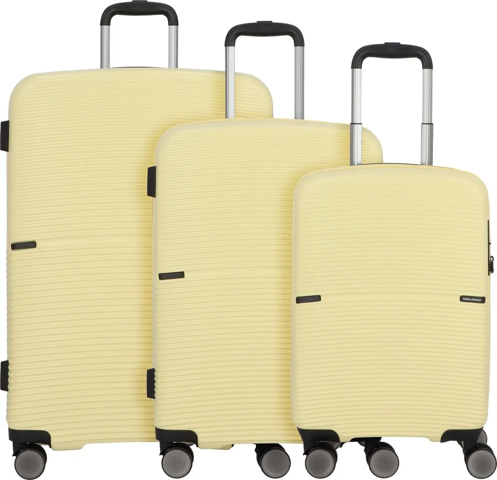 Lot de Valises Worldpack San Francisco pour Voyages Longue Durée 3 Pcs