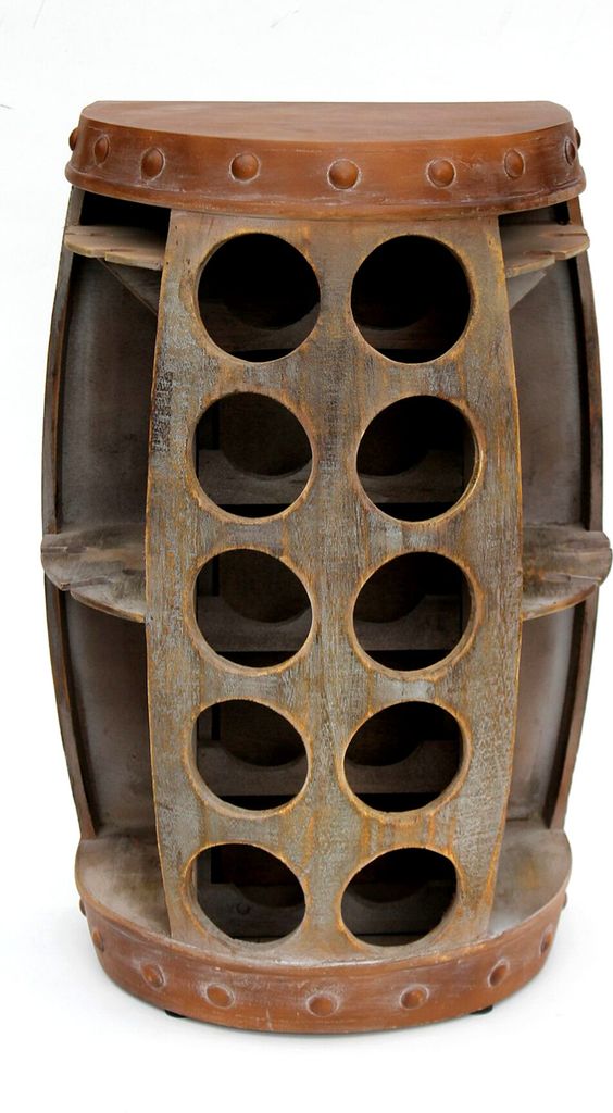 DanDiBo Stojan na víno Barel na víno 1547 Boční stůl Obrázek produktu 4