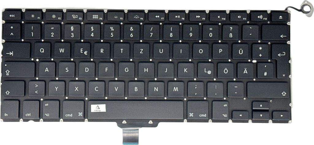 DE - Tastatur Ohne Beleuchtung kompatibel für MacBook Pro 13" MB990*/A A1278 Mid-2009
