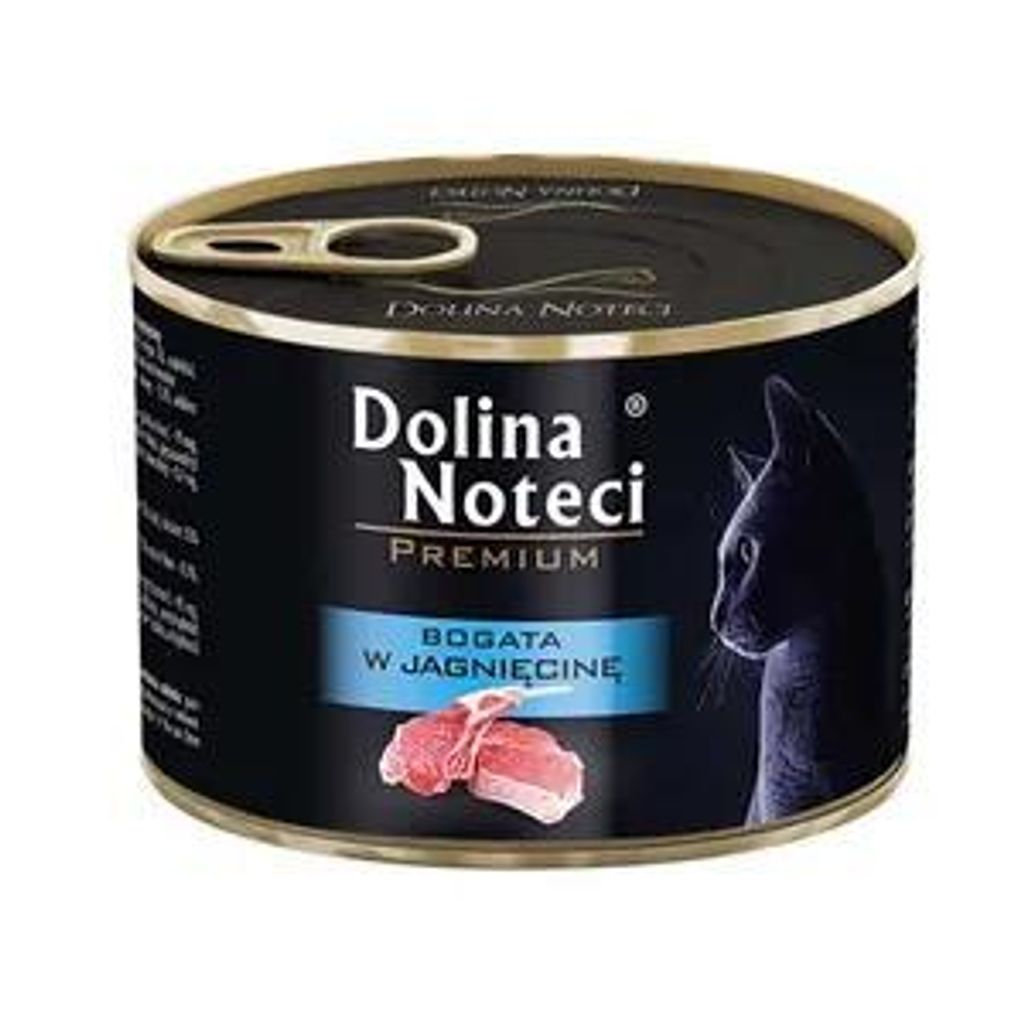 Mokra karma dla kota Dolina Noteci Premium z jagnięciną 185 Zdjęcie produktu 