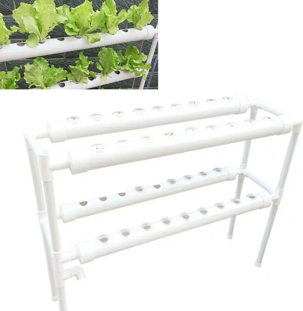 Kit de Plantation Hydroponique 36 Trous Design Vertical Gain de Place