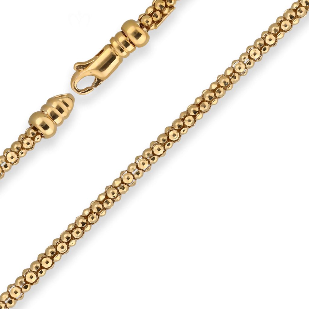 3mm Armband Himbeerkette Goldarmband Armschmuck aus 375 Gold Gelbgold 19cm