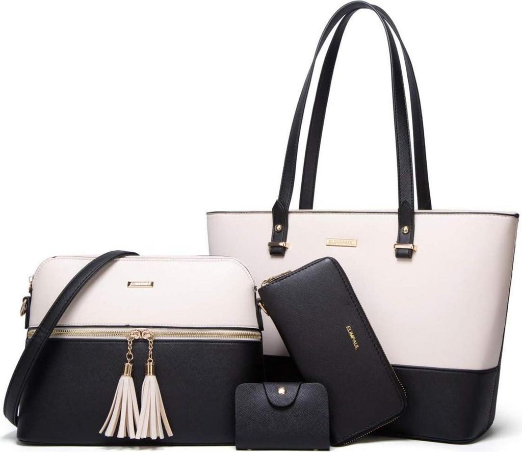 YTL Damen Handtasche Tote Shopper 4-teiliges Set Groß Produktbild 