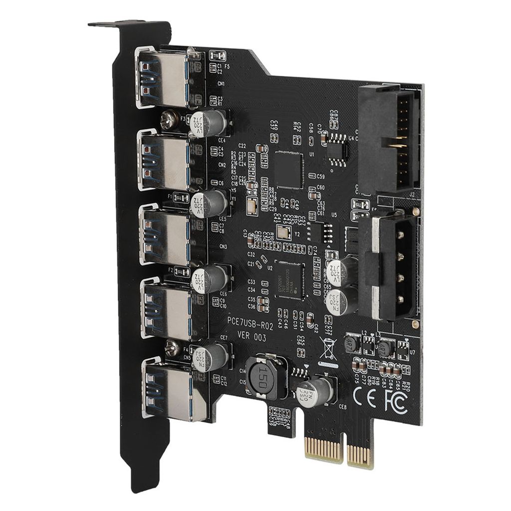 PCI-E na 5 portů USB3.0,Karta adaptéru,Karta adaptéru Obrázek produktu 