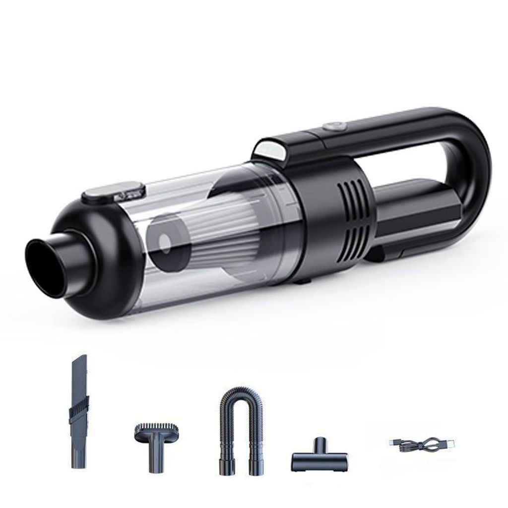 Kabelloser Staubsauger 6500Pa mit LED Beleuchtung, Handstaubsauger und Standstaubsauger,<80 dB,5-stufiges Filtersystem