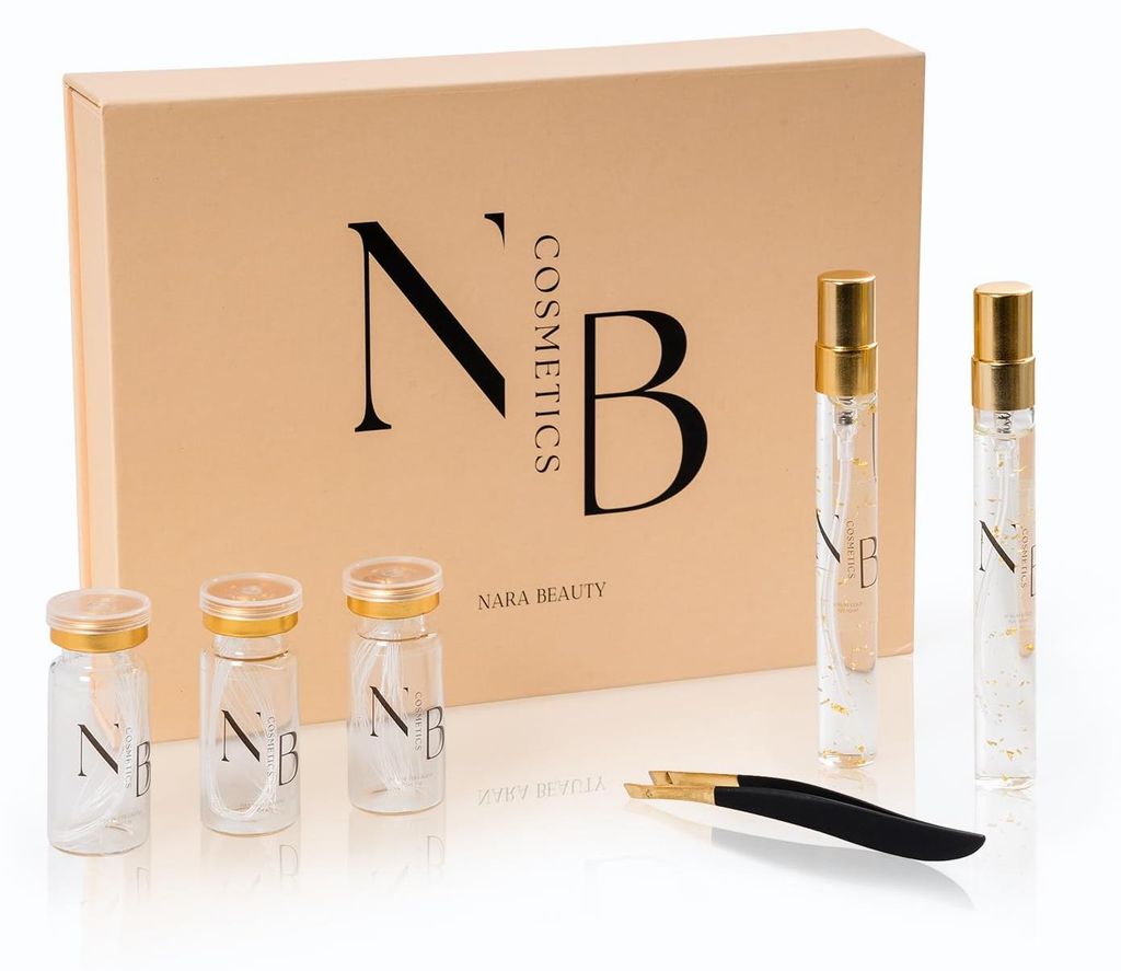 Kollagen-Seidenfaden-Set mit Goldserum, 36 Fäden