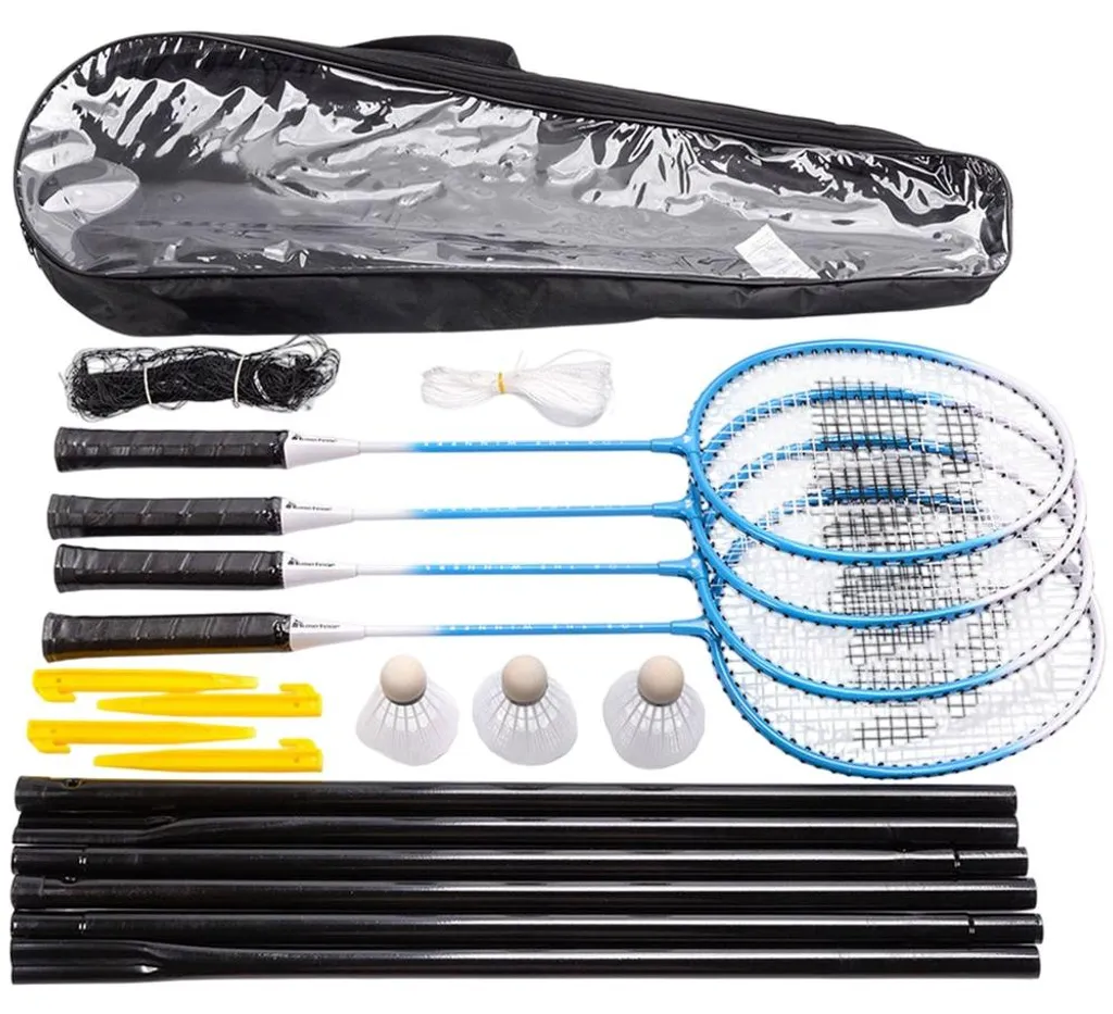 Set de Badminton pour Famille et Loisirs Meteor Motion Bleu Blanc
