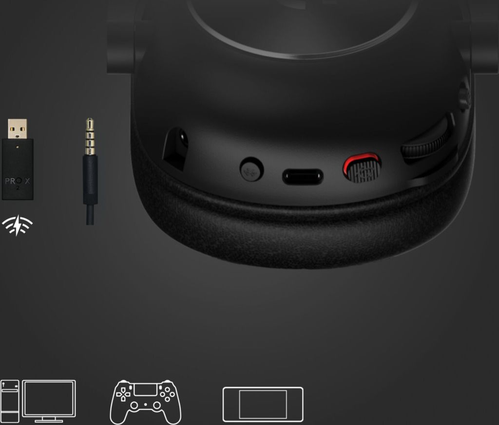 PRO X 2 LIGHTSPEED Kabelloses Gaming-Headset, Schwarz Produktbild 5