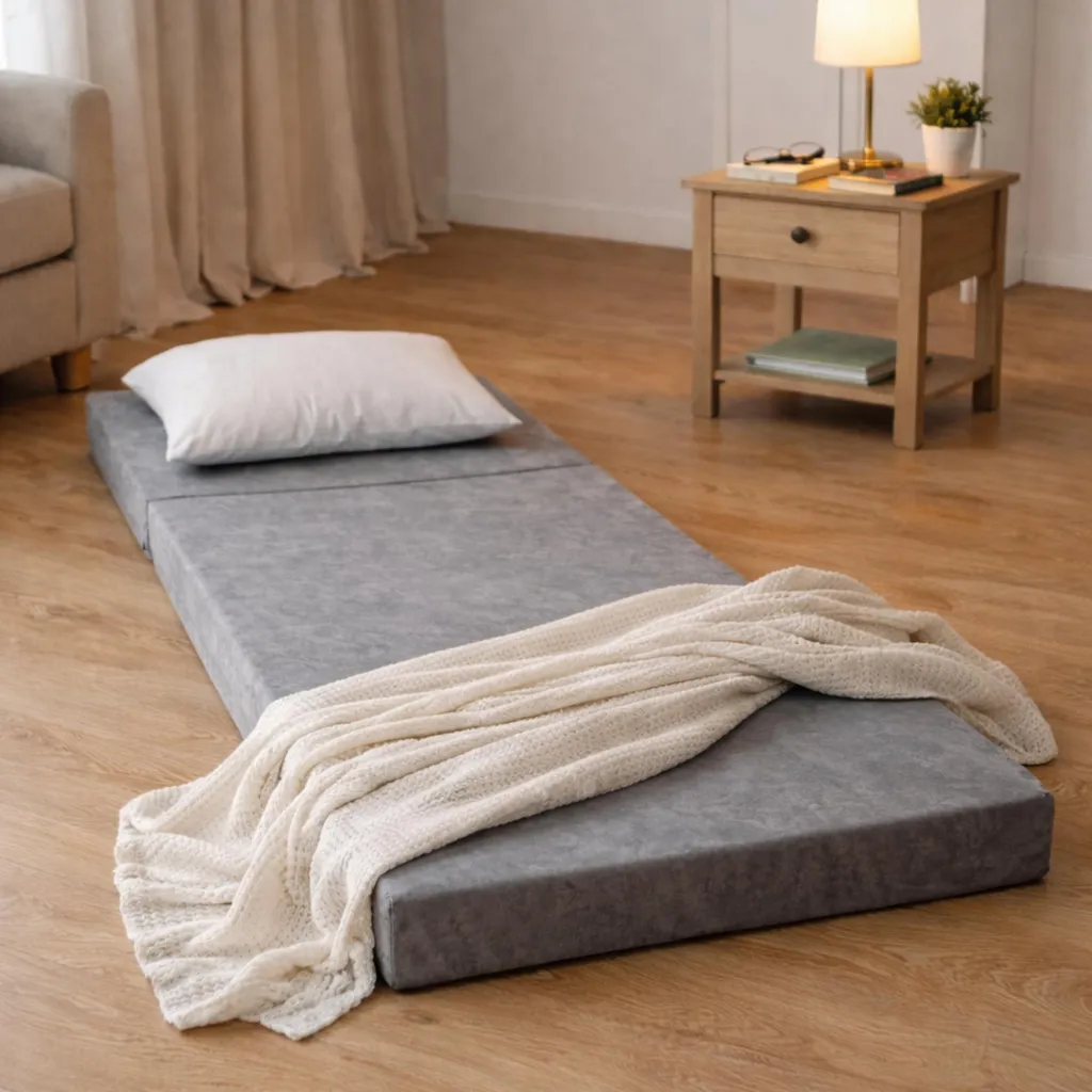 Matelas de camping pliable 195x80cm - Mousse haute densité confortable