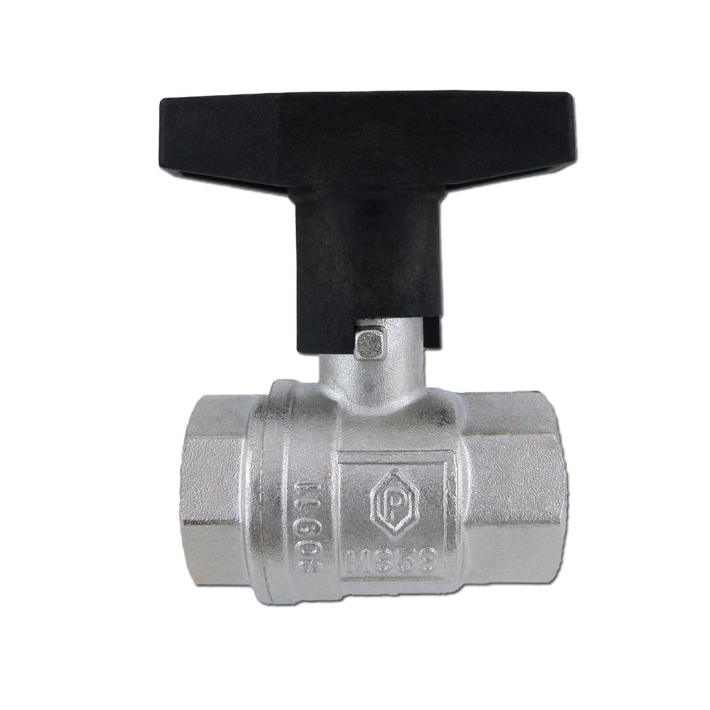 Messing Kugelhahn 1/2 Zoll DN15 mit ISO-T-Griff