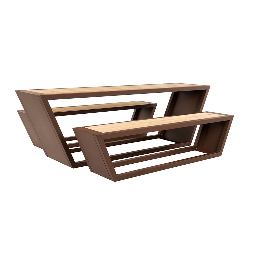 HOME DELUXE - Sitzgarnitur KOBON- 240,5 x 76 x 60 cm, Produktbild 