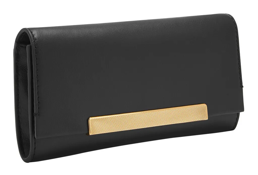 Portafoglio Fossil Penrose Crossbody Black: L'Accessorio Must-Have Nero - 2