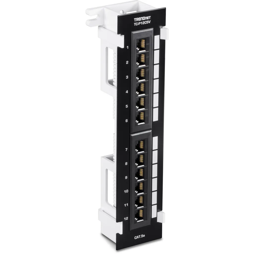 TRENDnet TC-P12C5V Panneau Brassage 12 Ports Cat5e Montage Mural sans Rack