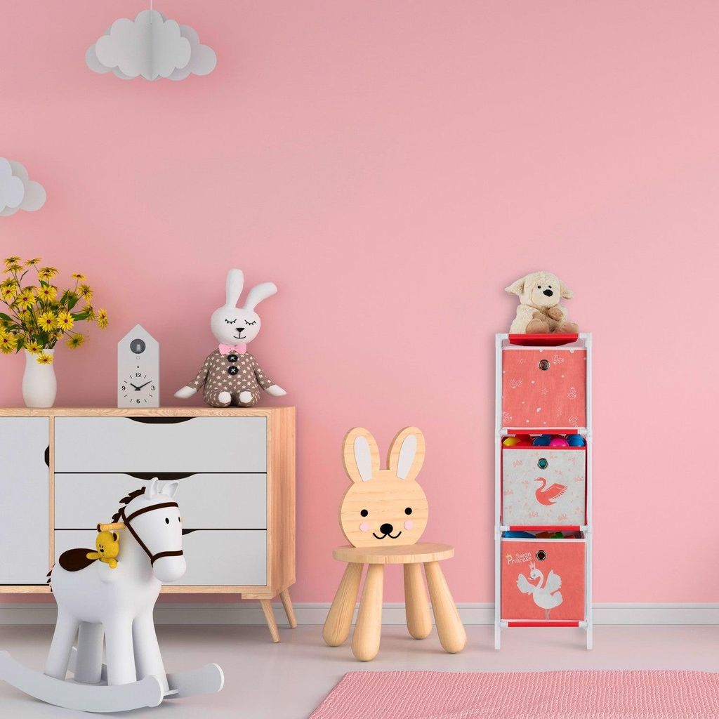 Kinderregal Schwan mit Schubladen