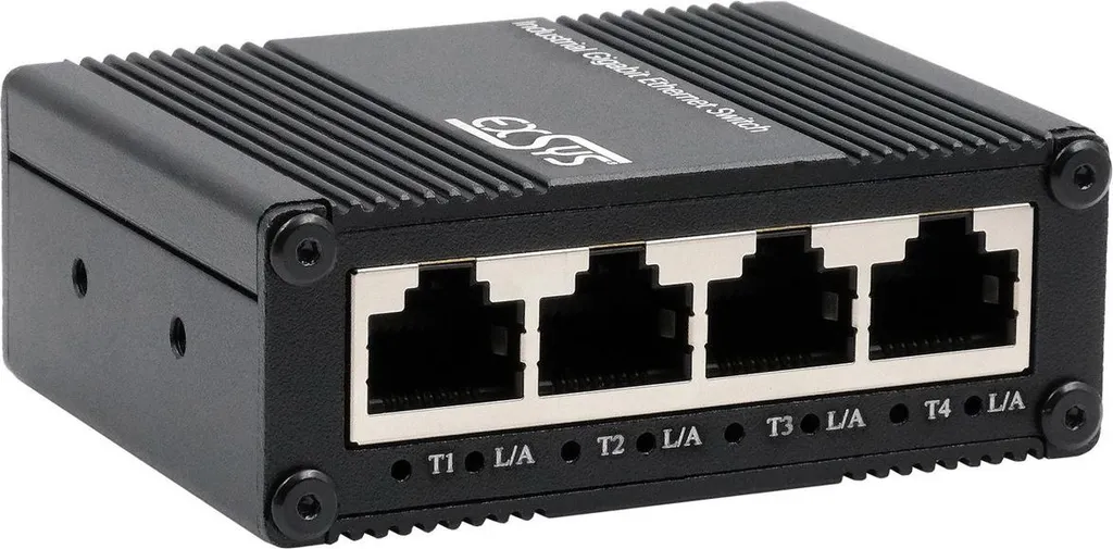 Exsys Switch Micro Industrie Gbit non géré avec alimentation USB-C DC