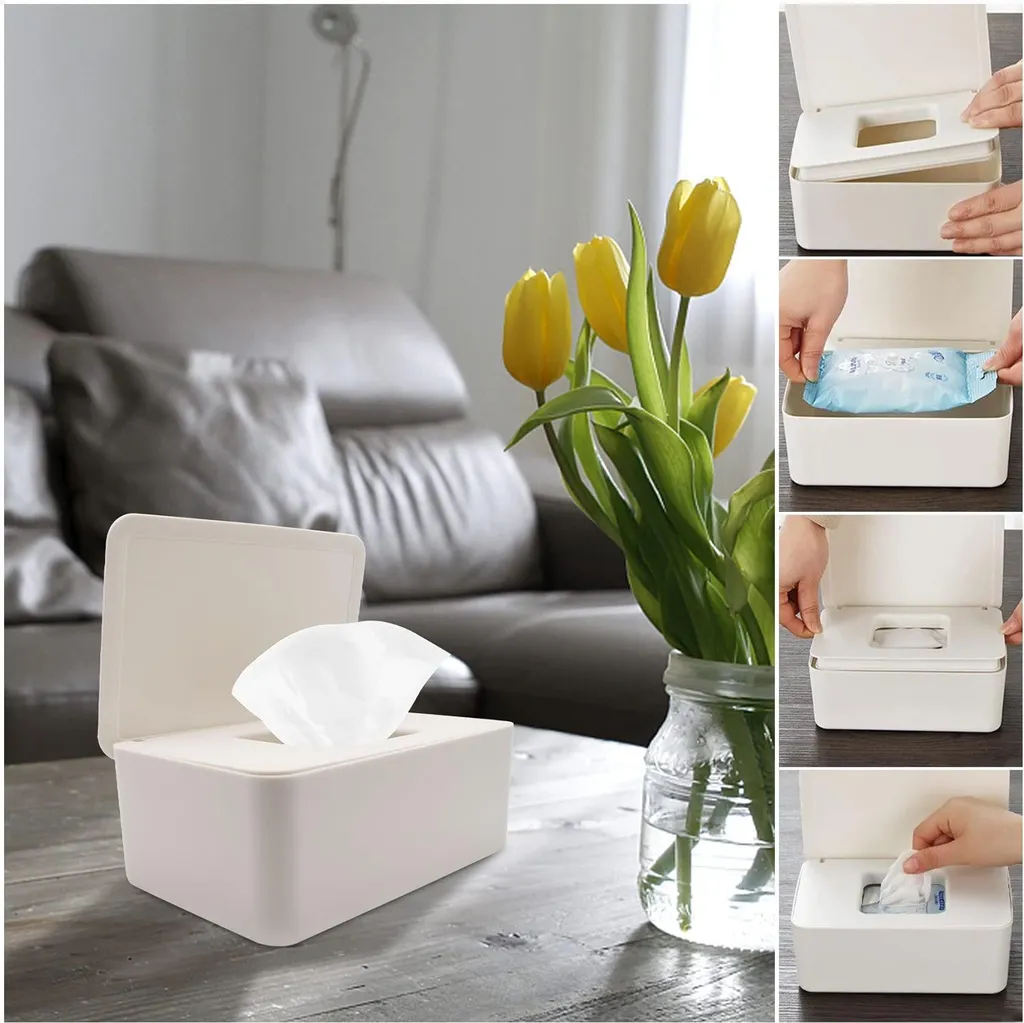 Boîte de lingettes bébé pour table à langer Rangement Organisation - 6
