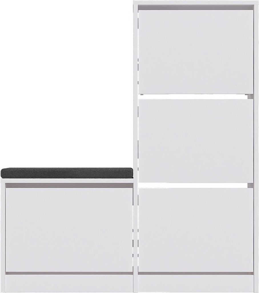 Skye Decor, Dude - White, skříňka na boty, bílá, 105 x Obrázek produktu 
