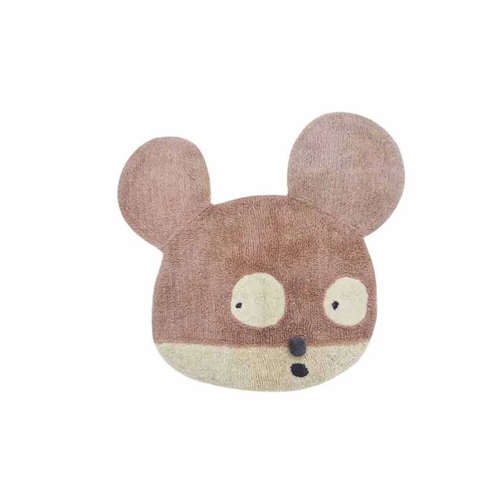 Tapis enfant Miss Mighty Mouse 120x120 cm - Tapis sol doux anti-glisse