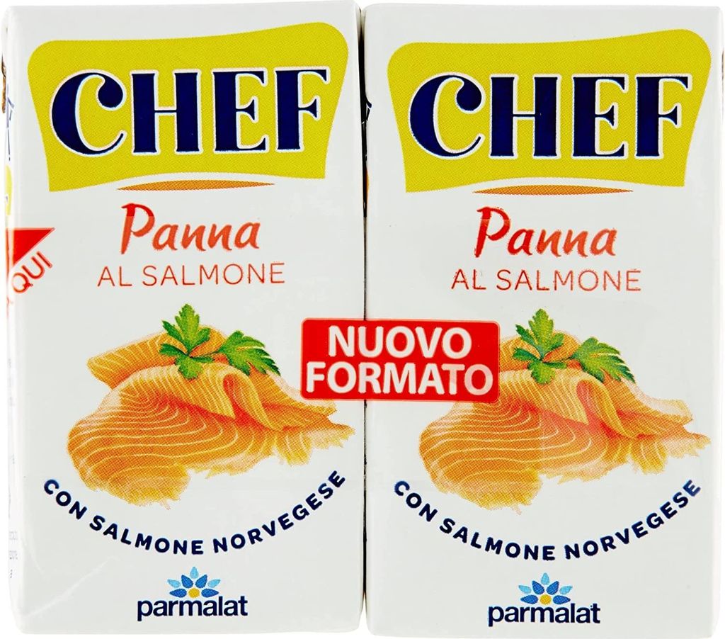 6x Parmalat Panna Chef al Salmone Sahne Kochcreme creme mit Lachs 2x125ml