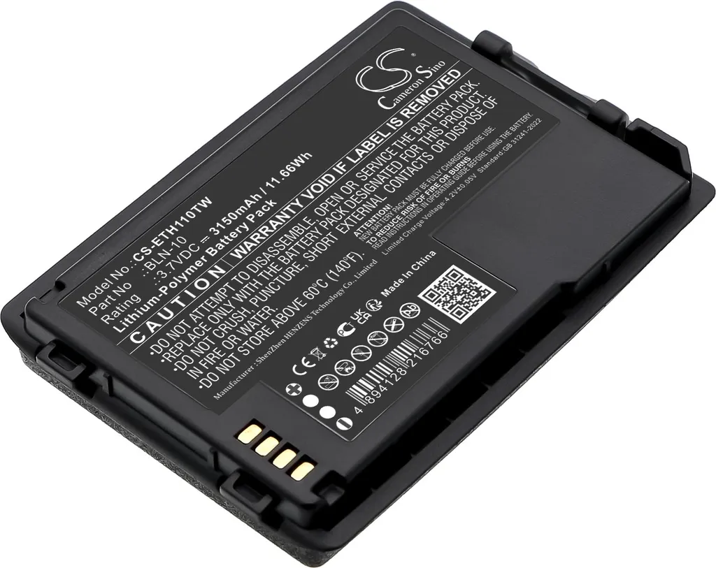 Batterie radio Cassidian TH1N pour communications TETRA de secours