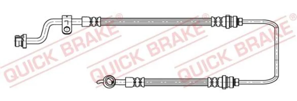 Flexible de frein robuste QUICK BRAKE 50.890 compatible 587302F000