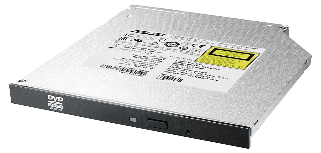 ASUS SDRW-08U1MT, Schwarz, Ablage, Horizontal, Laptop, Produktbild 