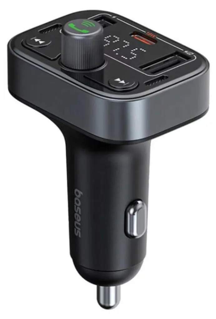 Baseus SUP0003754 Trasmettitore FM 87,5 - 108 MHz Bluetooth Nero