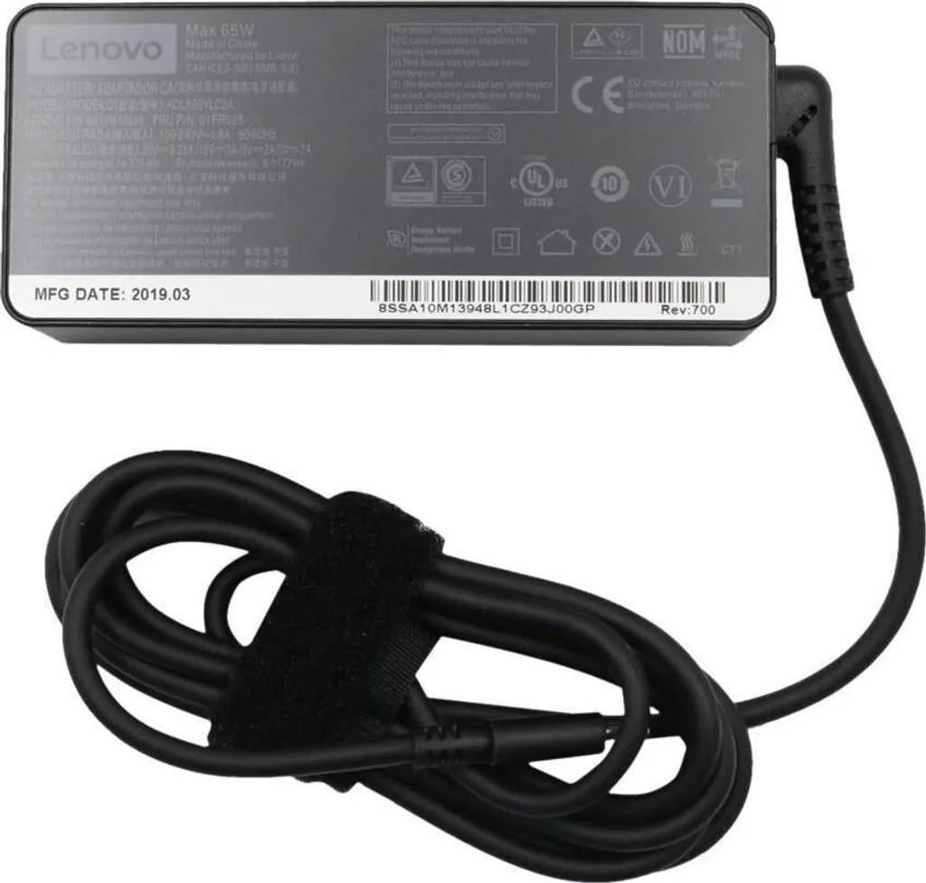Adaptateur secteur USB-C 65W Lenovo ThinkPad bloc alimentation PC