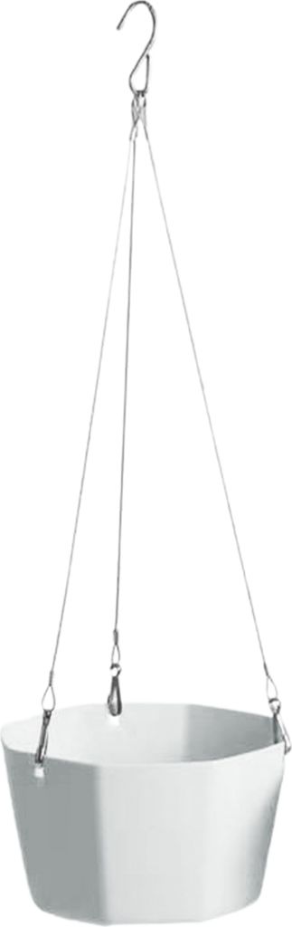 Bequemer Blumentopf einfache Installation Kunststoff hängend Anti-Deform atmungsaktiver Kindergarten-Pflanzer für Zuhause-Grau