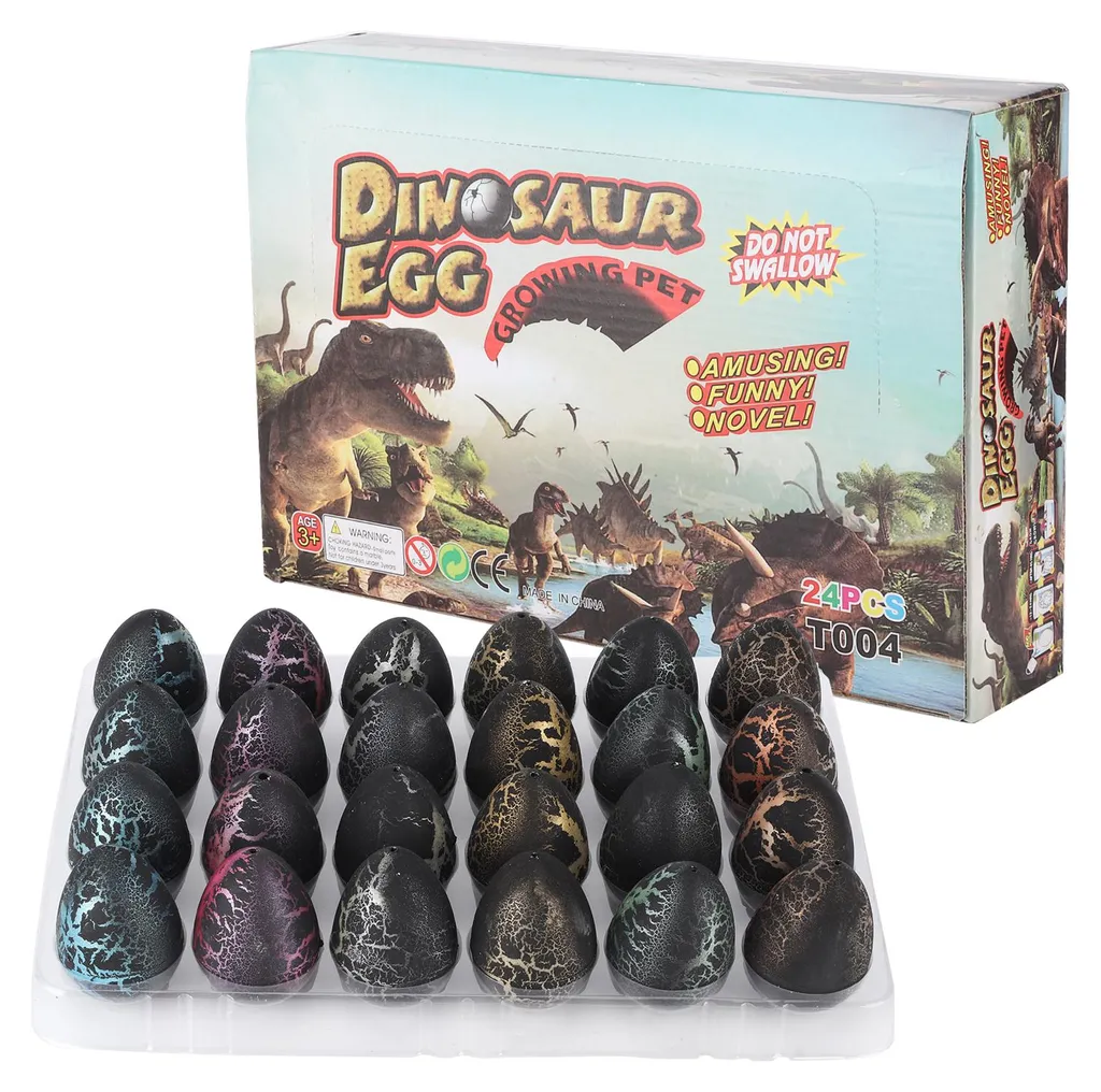 24 œufs de Pâques dinosaures à faire éclore dans l'eau pour enfants