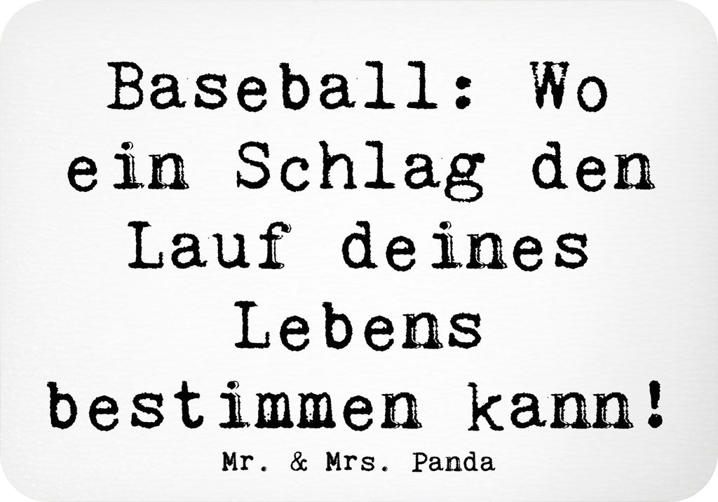 Mr. & Mrs. Panda magnet Spruch Baseball Schlag - Weiß - Geschenk, Spielfeld, Sportler, Tribüne, designmagnet, Bestimmen, Teamgeist, Sport, Teamsp...