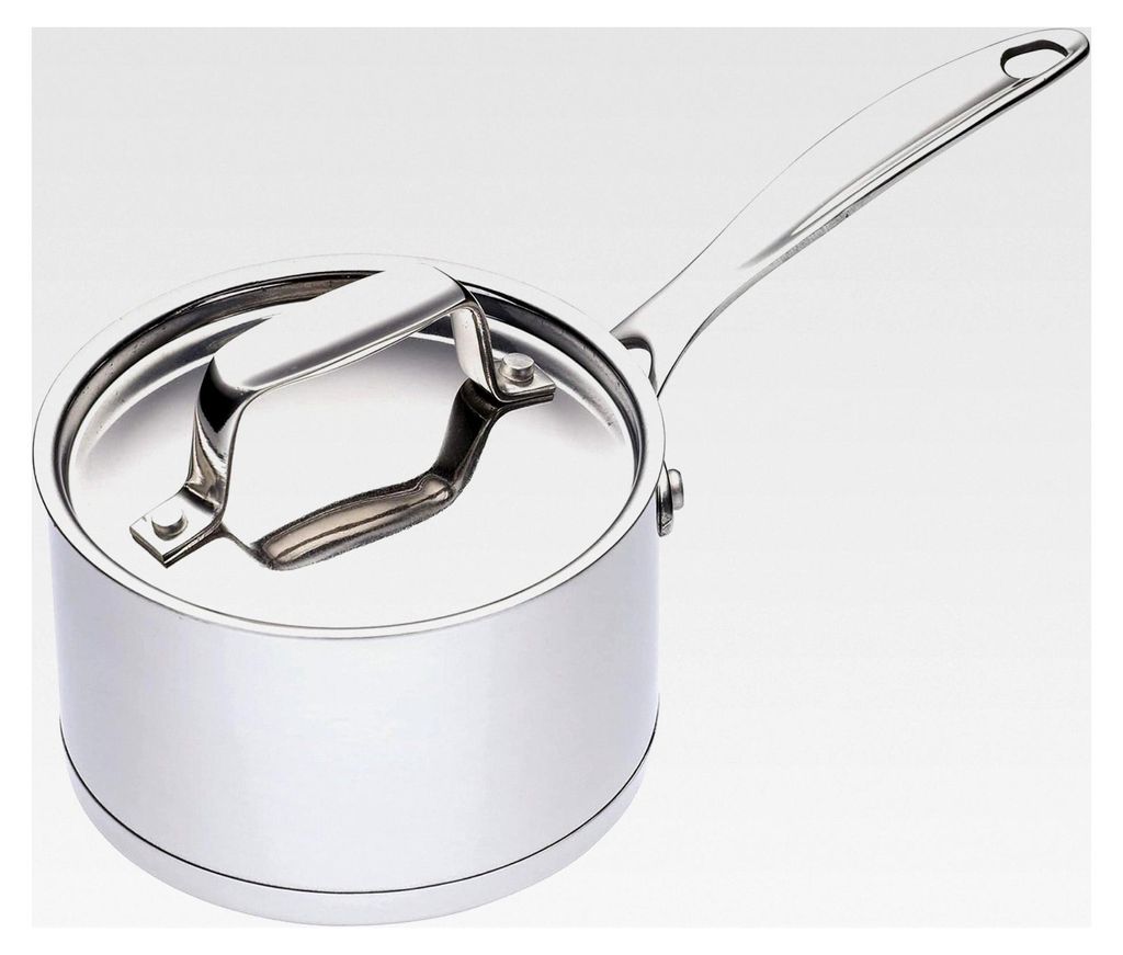 Mini-Kasserolle aus Edelstahl, induktionsgeeignet, 8,5 cm, Silber