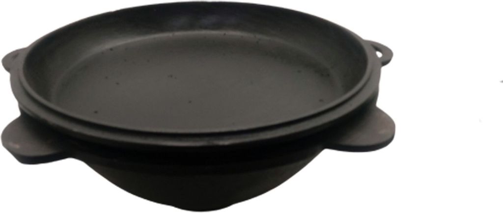 Kazan Gusseisen 12 Liter Deckel-Pfanne Kasan mit rundem Boden