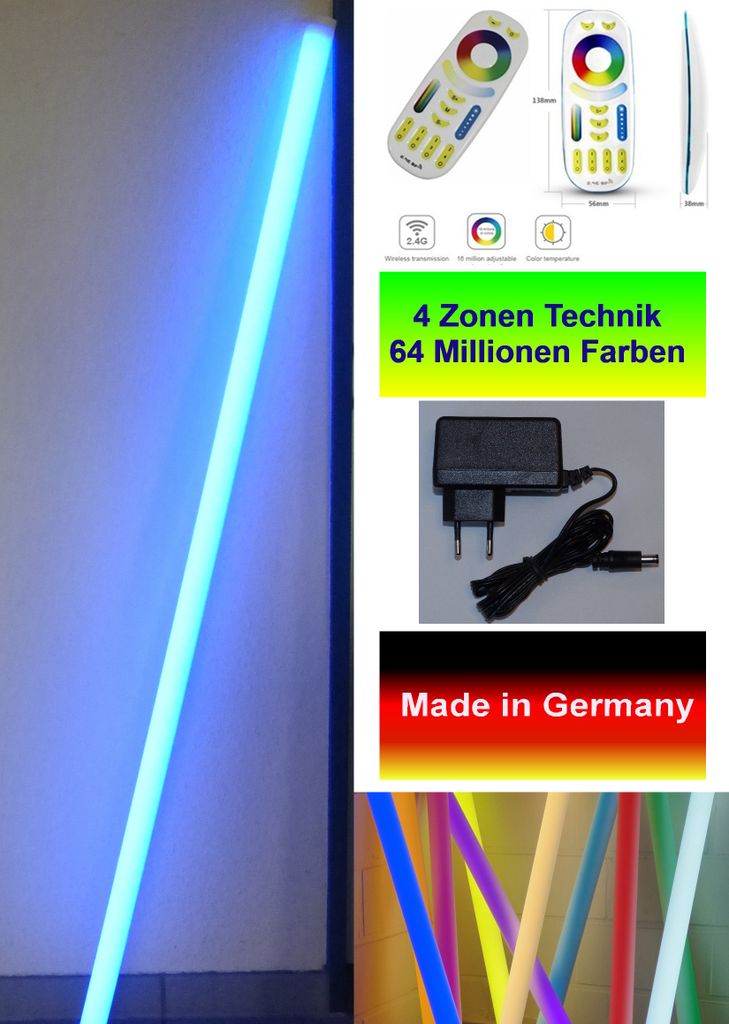 7939 LED VISION RW 12 Volt 1,53m RGB + Warmweiß bis Kaltweiß RF Fernb.