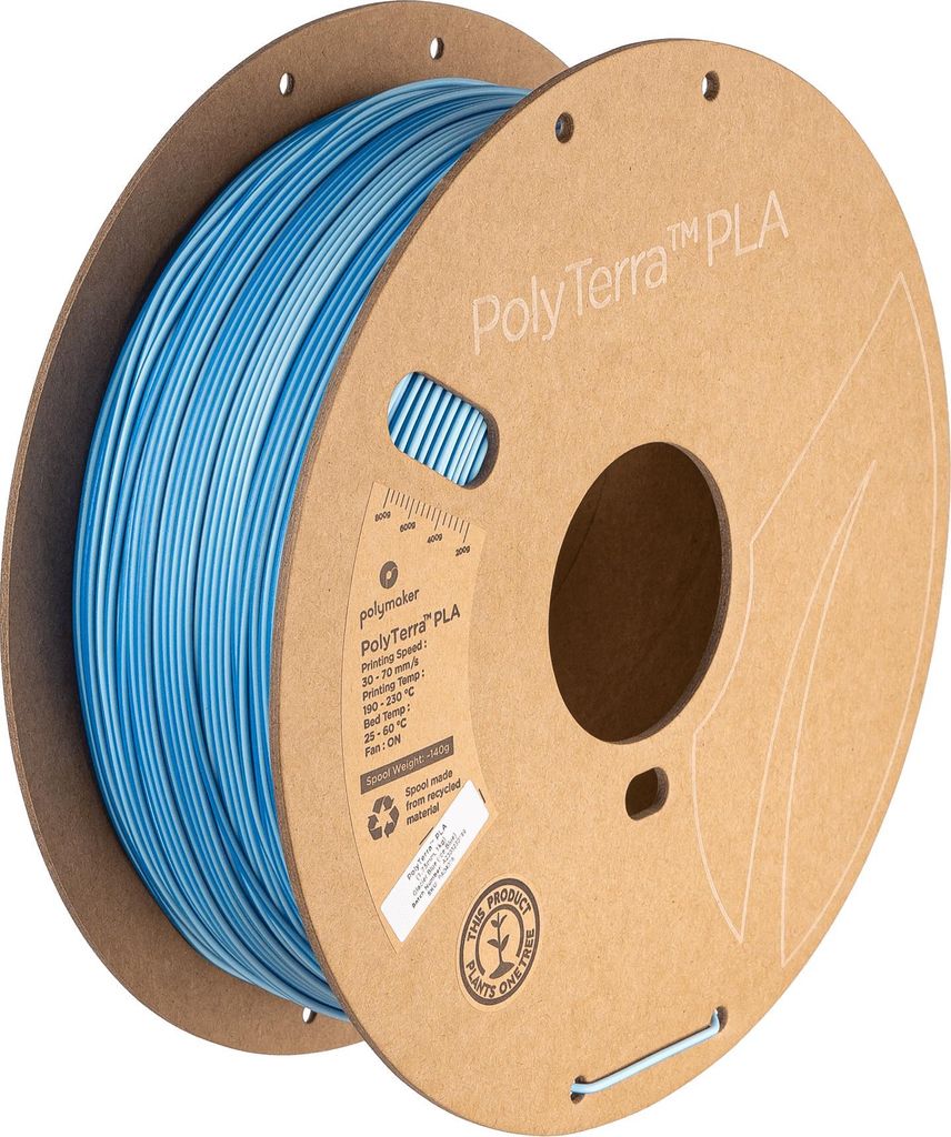 Polymaker PolyTerra PLA Filament Dual Glacier Blue Ice-Blue 1.75 mm 1KG