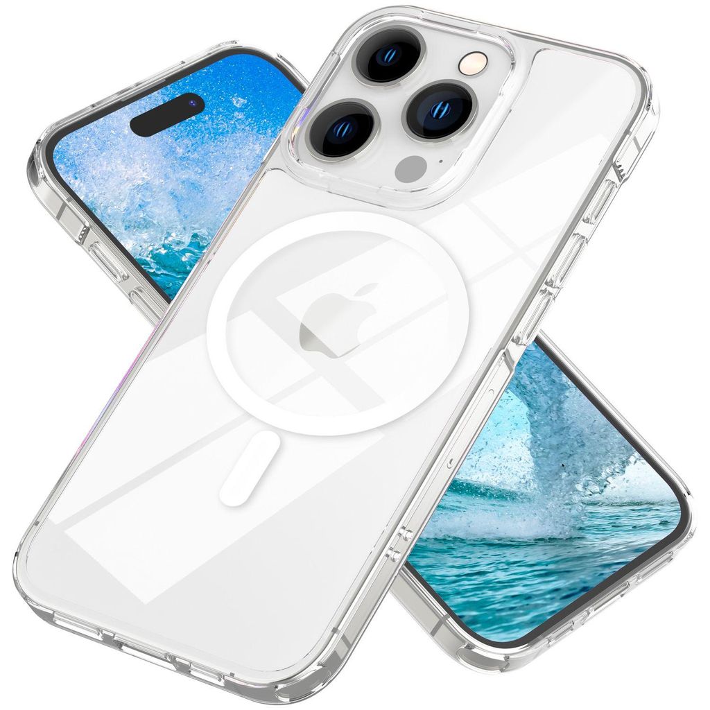 MagSafe Hülle Klar für iPhone 15 Pro Max Clear Hard Case Produktbild 