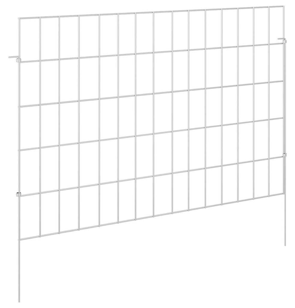 vidaXL Recinzione da giardino con pali, 12 pezzi, 75 x 50 Immagine del prodotto 