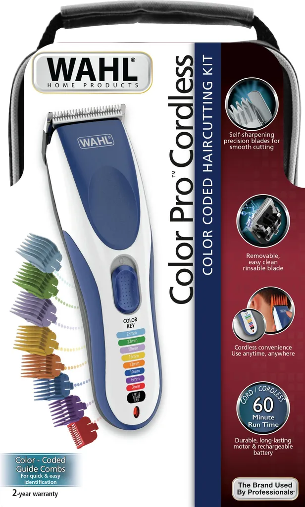 Tondeuse à cheveux pour toute la famille Wahl Color Pro sans fil NiMH