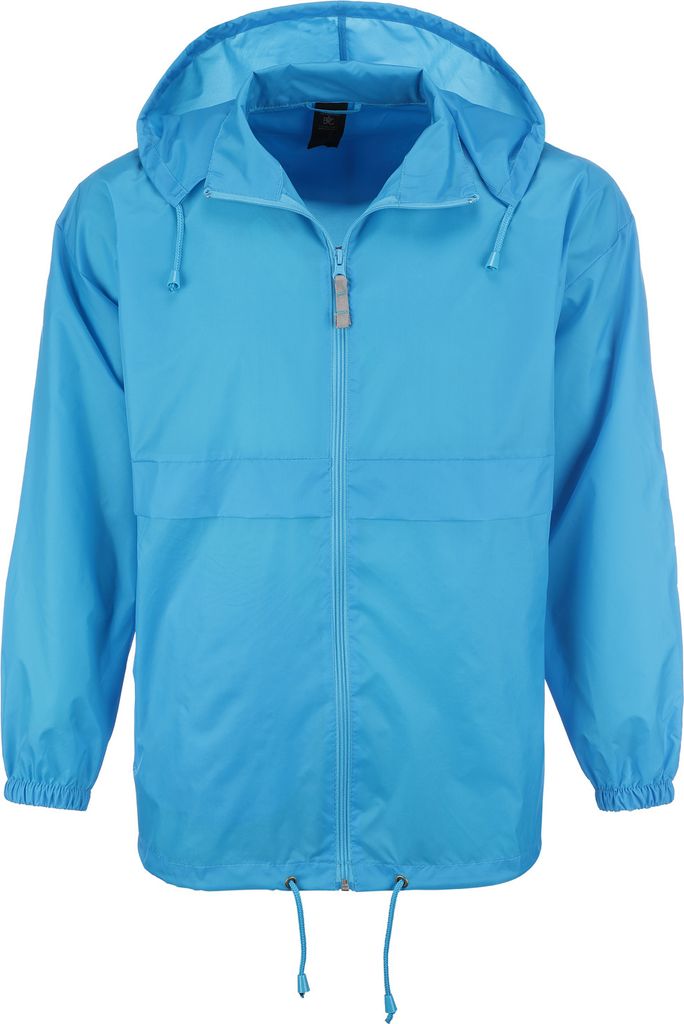 FRIESEN Friesennerz Uni Windbreaker "Moin von 8ern!" - Windjacke Regenjacke Fahrradjacke in Hellblau Größe XXL