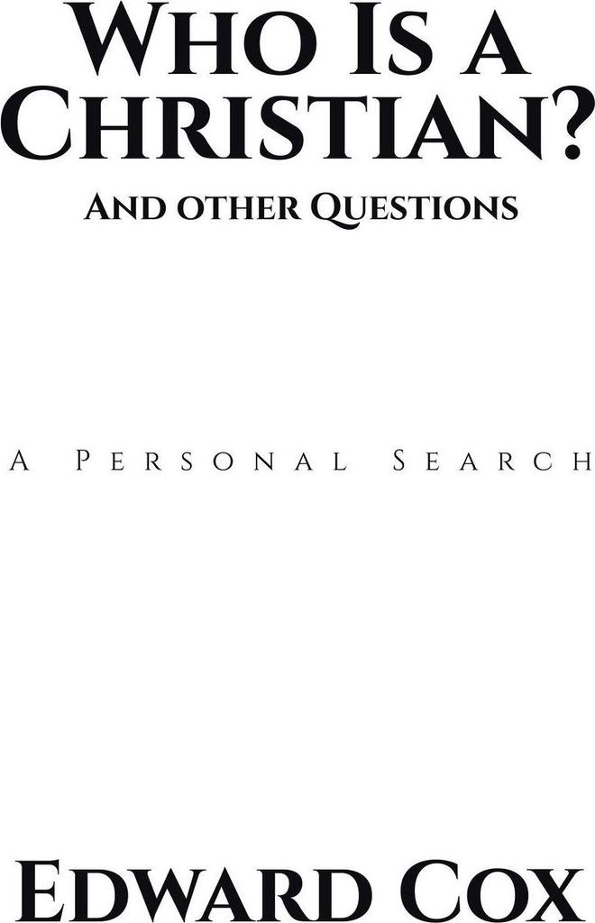 Who Is a Christian? ...