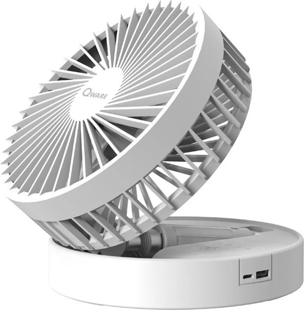 Ventilateur de Table Silencieux Blanc - Modèle Compact Haute Performance