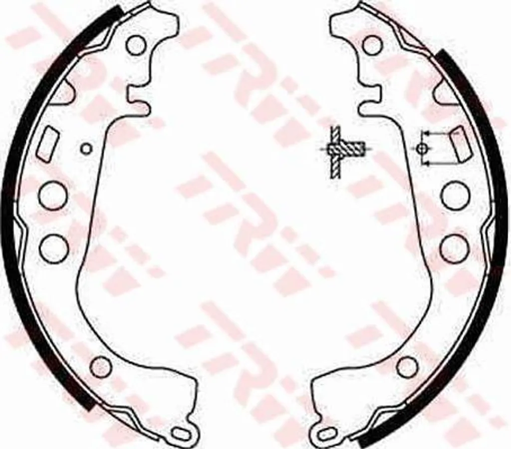 TRW GS8673 Jeu de Mâchoires de Frein OE 1014002679 pour Toyota Yaris