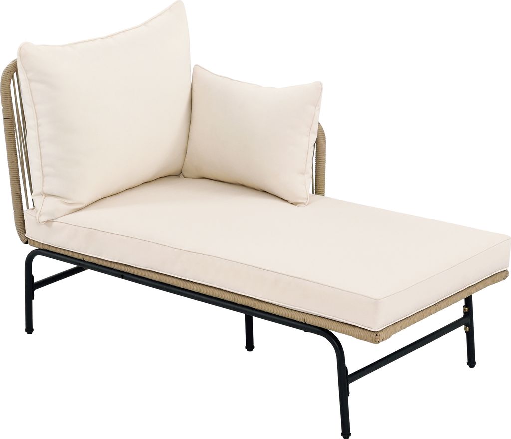 Flieks Gartenlounge Set 3-tlg, Balkonmöbel Set 3 Sitzer, Produktbild 11
