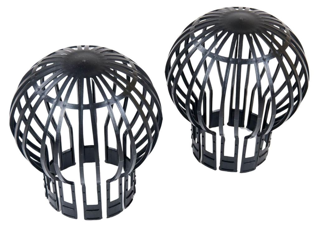 Fallrohrfilter 2er-Set Regenrohrfilter Dachrinne Fallrohr Produktbild 