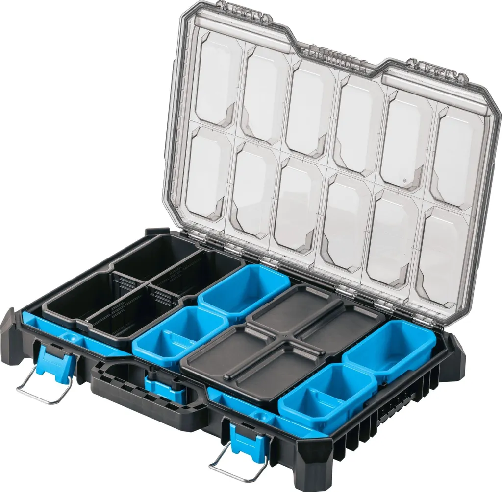 Mallette anti-mélange Högert, boîte d'assortiment 5 plateaux Modu-A