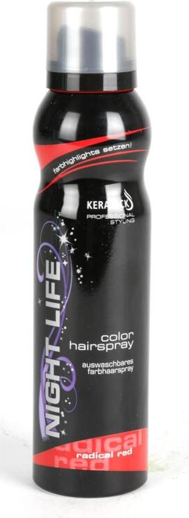 6x Keralock Color Haarspray Rot 150ml Auswaschbar Haar Produktbild 