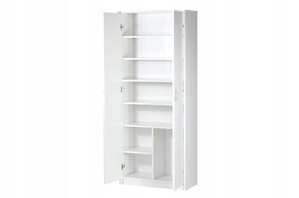Schrank Mehrzweckschrank weiß 74cm Breite 180cm Höhe mit Produktbild 