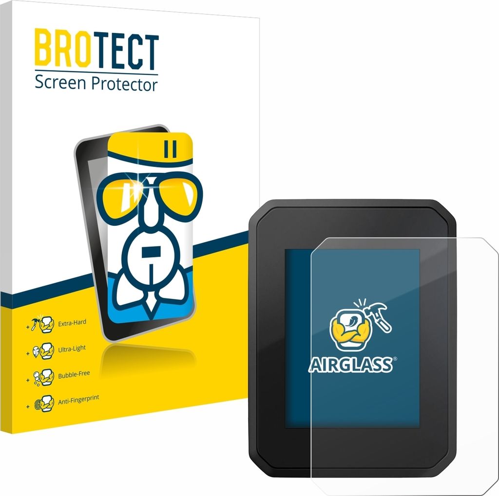 BROTECT Schutzglas für FIT Display Compact Schutzfolie Panzer Folie Glas Display Schutz klar